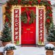 thumbnail image 1 of Christmas Couplet Door Curtain Custom Party Decoration Door Cover Christmas Flag Background Cloth Christmas Lighting Style, 1 of 7