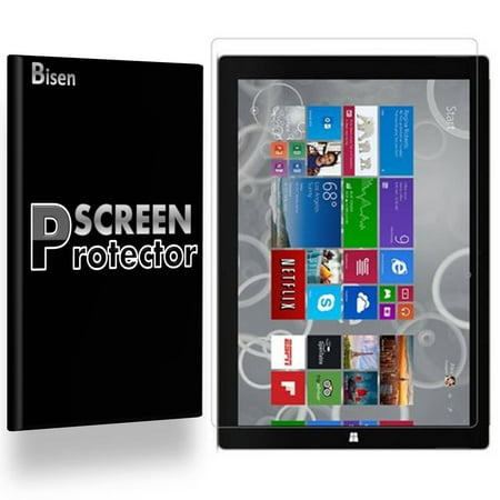 Microsoft Surface Pro 6 [3-PACK BISEN] Screen Protector, HD Clear, Anti-Scratch, Anti-Shock,