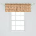 thumbnail image 2 of Ambesonne Ginger and White Window Valance, Abstract Paisley Motifs Middle East Folklore Inspirations, Curtain Valance for Kitchen Bedroom Decor with Rod Pocket, 54" X 18", Ginger and White, 2 of 3