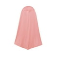 thumbnail image 6 of Little Girls Muslim Dresses with Head Scarf 2 Piece Sets 2M-3Y Toddlers Kids Casual Solid Long Sleeve Crewneck Loose Pullover Going Out Maxi Dress, 6 of 7