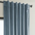 thumbnail image 6 of Half Price Drapes Denmark Blue Heritage Plush Velvet Room Darkening Curtains (1 Panel), 50W X 96L, 6 of 12