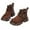 Brown, variant on Stylish Brown Suede Platform Booties for Women - Winter Ankle Booties with Durable Sole, Perfect for Cold Weather