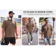 thumbnail image 5 of RICHCOIN Men's Oversized T-Shirts Loose Fit Vintage Washed Tee Unisex Short Sleeve Casual Tops, 5 of 8