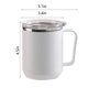 thumbnail image 3 of Taza de café de acero inoxidable de doble capa con tapa y asa | Taza térmica de viaje de 460 ml | Calentamiento por inducción para camping y oficina | Acero inoxidable 304, 3 of 8