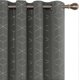thumbnail image 2 of Set of 2 Eyelet Blackout Curtains Light Gray Thermal Insulated Anti Printed Diamond Curtains for Bedroom Curtains 140x260cm, 2 of 4