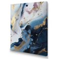 thumbnail image 2 of DESIGN ART Designart "Blue And White Enigmatic Stones Ii" Abstract Marble Canvas Prints 16 in. wide x 32 in. high, 2 of 5