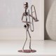 thumbnail image 3 of 2x Musical Man Statue Iron Wires And Screws Statue, Decorative Desk Decoration Musician Tabletop Figurine for Tabletop, 3 of 5
