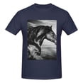 thumbnail image 4 of Bingfone Running Horse Men'S Loose Fit Short-Sleeve Pocket T-Shirt, 4 of 7
