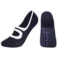 thumbnail image 1 of Calcetines de yoga para mujer Antideslizante Fitness Pilates Ballet Calcetines de algodón (Negro), 1 of 4