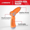 thumbnail image 3 of YAMATIC Garden Hose Nozzle with Pressure Jet for Watering Garden, Washing Cars, and Showering Pets, 3 of 7