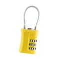 thumbnail image 2 of 3 Digit Combination Lock PP Luggage Lock Suitcases Padlock for Travel Gym Locker Yellow, 2 of 9