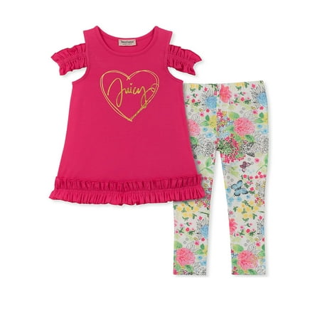 - Little Girl's 2-Piece Tunic and Leggings Set