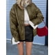 thumbnail image 4 of Campera Oversized de Cuero Sintético para Mujer PRETTYGARDEN Talle M, 4 of 8