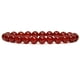 thumbnail image 1 of Xiao Hua Pulsera elástica de rubí natural de 8 mm con cuentas redondas de cristal curativo, 18 cm, color neutro y rojo, 1 of 4