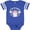 Football Blue and White, variant on Inktastic My Pop Pop Loves Me with Cute Rainbow Unicorn Boys or Girls Baby Bodysuit