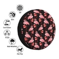 thumbnail image 4 of Sikiie New Year Flamingo PVC Leather Spare Tire Wheel Cover Spare Tire Cover, for Car Truck SUV Camper Trailer Universal Fit(14-17in)-17 inch, 4 of 6