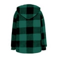 thumbnail image 7 of Neewe Women's Flannel Plaid Shacket Long Sleeve Button Down Shirts Jacket Coats, 7 of 7