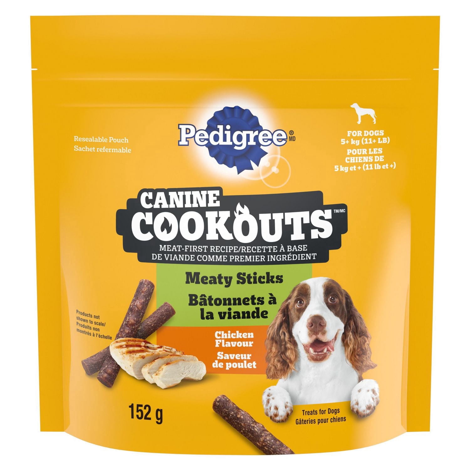 Pedigree Canine Cookouts Adult Dog Treats Meaty Sticks Chicken Flavour