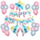 thumbnail image 1 of Kit de globos Happy Birthday 36, látex, azul y rosa, 30-45 cm, 1 of 1