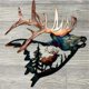 thumbnail image 5 of Metal Wall Decor, Deer Metal Wall Art Sculpture Silhouette Craft with Rustic Cabin Decor Finish C, 5 of 5