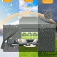 thumbnail image 4 of SANOPY 10' x 15' Heavy Duty Pop up Canopy with 4 Removable Sidewalls, Instant Commercial Tent for Party, Portable Gazebo with Sangbags, Roller Bag, Gray, 4 of 8