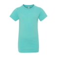 thumbnail image 2 of LAT Girls' 100% Cotton Fine Jersey Crew Neck Short Sleeve T-Shirt, Caribbean, Medium, 2 of 3