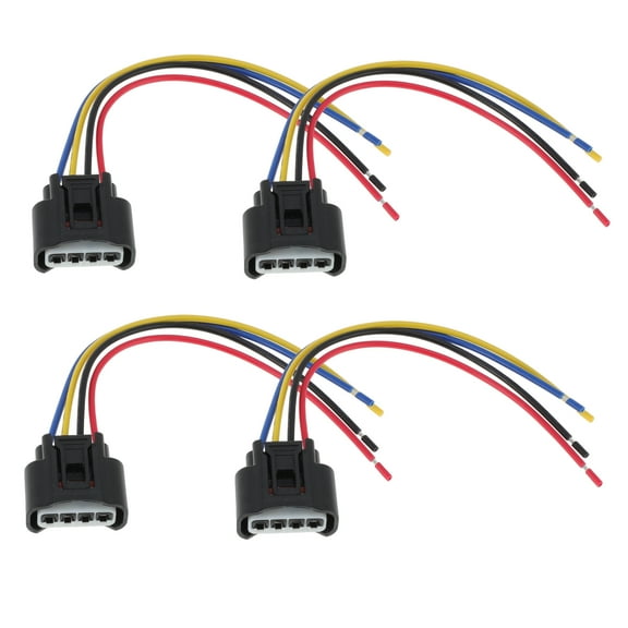 4Pcs Ignition Coil Connector Plug Harness for Lexus Es300 1999-2003 Ignition Coilpack Female Connector Pigtail for Toyota Camry 2002-2006 No.Uf267/C1175
