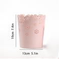 thumbnail image 3 of SUTENGDA Plastic Waste Paper Bins For Office Kitchen Or Bathroom Diameter 19 Cm Trash Can Table Pink, 3 of 4