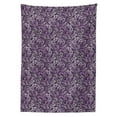 thumbnail image 3 of Ambesonne Garden Tablecloth Rectangular Table Cover, Flourishing Vintage Lily, 60"x84", Pale Lilac Eggplant, 3 of 4