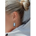 thumbnail image 6 of WIRESTER 1 Pair/Set Animal Black White Tuxedo Cat Stainless Steel + Glass Rectangle Drop Earring Fashion Jewelry Drop Dangle Hook Earrings for Women, 6 of 6