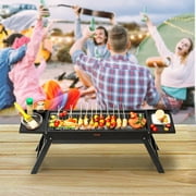 BENTISM Foldable Compact BBQ Grill Portable Charcoal Grill Outdoor Travel Camping