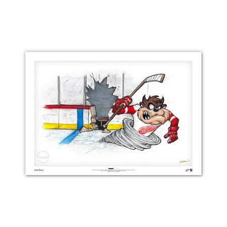 Tasmanian Devil Detroit Red Wings 14 x 20 Looney Tunes Limited Edition Fine Art Print Tasmanian Devil Detroit Red Wings 14 x 20 Looney Tunes Limited Edition Fine Art Print