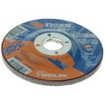 thumbnail image 3 of Weiler 804-58071 4.5 x 0.25 in. Tiger Zirc Type 27 Grinding Wheel, Z24T - 0.87 in. Nut, Pack of 10, 3 of 3