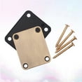 thumbnail image 3 of 2pcs GV116 Electric Guitar Neck Plate Bass Guitar Neck Strength Connecting Board Joint Plate with 4 Screws, 3 of 8