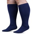 thumbnail image 6 of Lutiedan Plus Size Knee High Socks for Women, Seamless High Stretch Socks, Wide Calf Circumference 40-65cm Socks XXL-7XL,Navy, 6 of 6