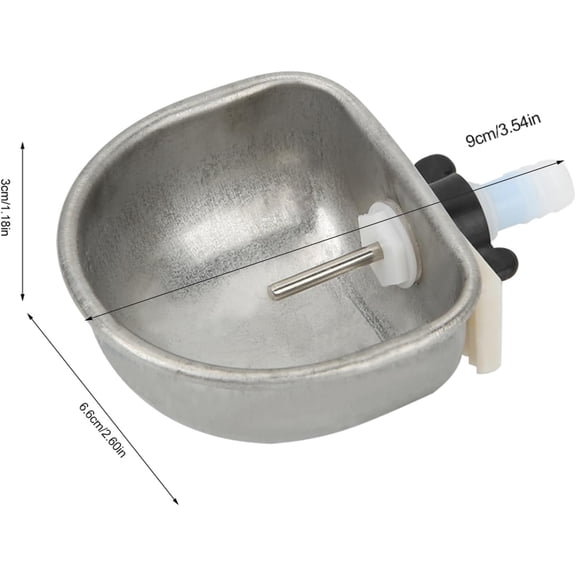 Stainless Steel Pet Bowl Set for Dogs and Cats - 10 Piece Non-Slip Water Feeder with Hanging Cage Mount