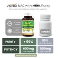 thumbnail image 4 of Herba Supplément de NAC 600 Mg – 180 Capsules Végétales / N-Acétyl-L-Cystéine / Fabriqué au Canada, 4 of 9