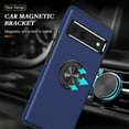 thumbnail image 7 of JTCASES for Googl Pixel 8A Case, Car Mount Bracket 2-layer Hybird Shockproof PC TPU Anti-fall Slim Fit Lightweight Magnetic Cover for Googl Pixel 8A - Blue, 7 of 7