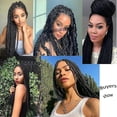 thumbnail image 5 of Pre-stretched Braids 66cm 3 Bundles/lot Professional Synthetic Fiber Crochet Braids Yaki Texture Braiding Hair Extensions (1b), 5 of 5