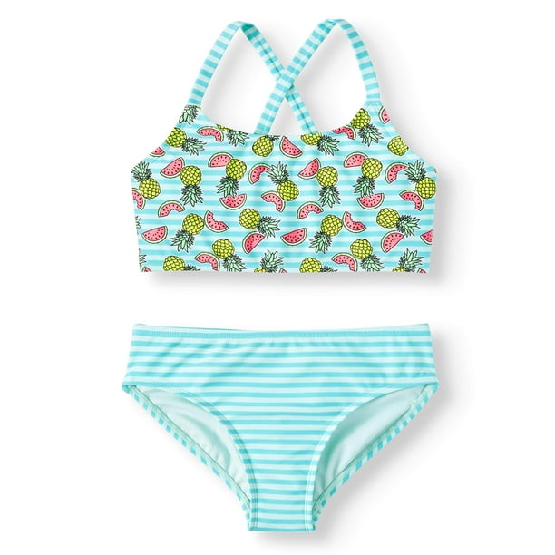 Cross-back Bikini Swimsuit (Little Girls & Big Girls) - Walmart.com