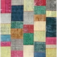 thumbnail image 1 of Ahgly Company Indoor Rectangle Contemporary Sage Green Patchwork Area Rugs, 2' x 4', 1 of 6