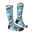 thumbnail image 3 of Daiia Sports Socks Pirate Marine Animals Printed Novelty Crew Socks for Men Women Knee High Socks Cotton Socks Soft & Breathable Support Unisex Socks, 3 of 9