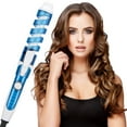 thumbnail image 2 of JunYeShi 30s Instant Heat WandRotating Curling Iron Professional Automatic Wave Hair Curling Wand for Women, Dual Ceramic Voltage Fast Heating Hair Curlers for All Hair, 2 of 3