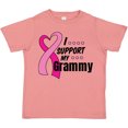 thumbnail image 3 of Inktastic Breast Cancer Awareness I Support My Grammy with Pink Ribbon Boys or Girls Toddler T-Shirt, 3 of 5