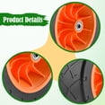 thumbnail image 6 of Replacement Wheel Foldable Wagon Wheel Heavy Duty Wheel Durable PP PVC Material for Beach Carts Lawn Mower Wagons, 6 of 9