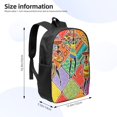 thumbnail image 3 of Goofa Dancing African Womans Pattern 17in Student Backpack - School, Travel, Work Bookbag -Laptop Backpack,Water Resistant College School Computer Bag, 3 of 6