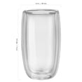 thumbnail image 4 of ZWILLING Sorrento 2-pc Double-wall Glass Latte Cup Set, 4 of 6