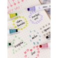 thumbnail image 4 of 6 Pcs/Ensemble Marqueur Surligneur Double Extrémité avec 6 Formes pour Bullet Journaling, 4 of 5