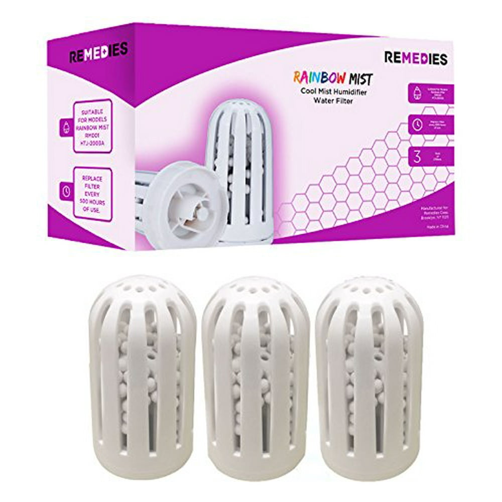 3 Replacement Filters for Remedies Cool Mist Humidifier [Kitchen