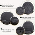 thumbnail image 7 of Half Wigs Women's Wig Black Small Curly Wavy Fiber High Temperature African False Head Cover Curly Human Hair Wig Glueless Lace Front Human Hair, 7 of 7